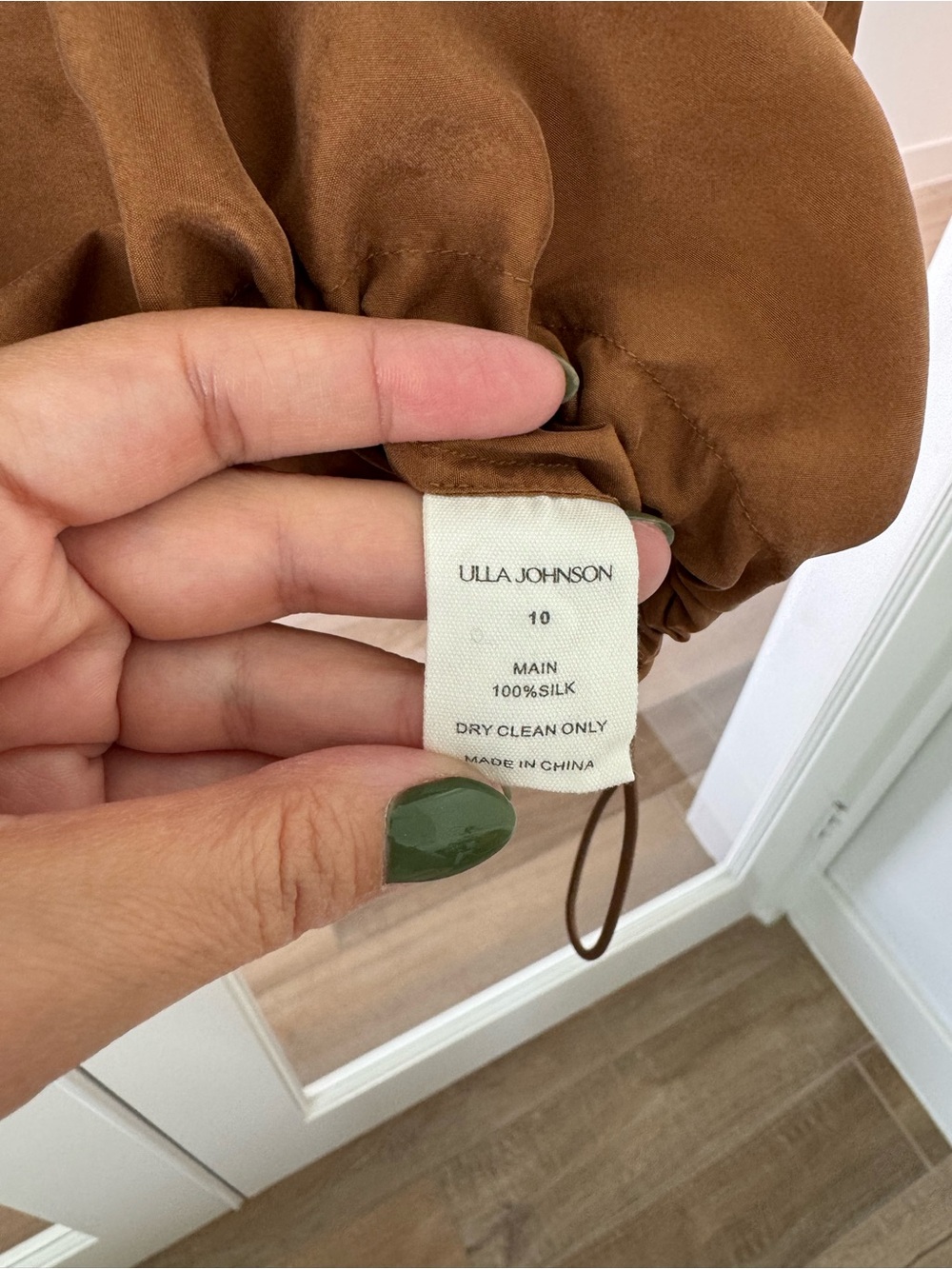 Ulla Johnson Kamara Blouse in Chestnut - Picture 9 of 9